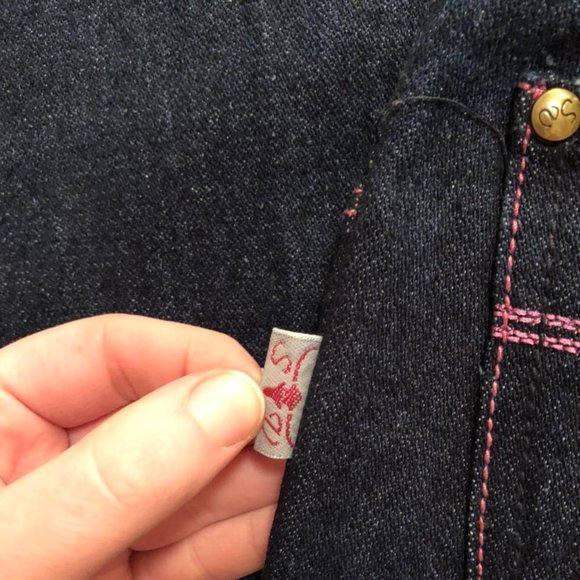 Indigo High Waist Jeans Sergio Valente Vtg 70s - Picture 3 of 3